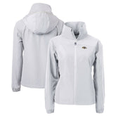 Baltimore Ravens Cutter & Buck Women's Charter Eco Recycled Full-Zip Jacket Gray - NFL