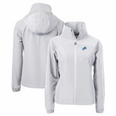 Detroit Lions Cutter & Buck Women's Charter Eco Recycled Full-Zip Jacket Gray - NFL