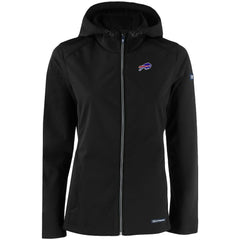 Buffalo Bills Cutter & Buck Women's Evoke Eco Softshell Recycled Full-Zip Hooded Jacket Black - NFL