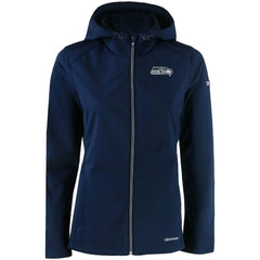 Seattle Seahawks Cutter & Buck Women's Evoke Eco Softshell Recycled Full-Zip Jacket College Navy - NFL