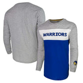 NBA - Golden State Warriors Unisex Loge Long Sleeve T-Shirt - Heather Gray