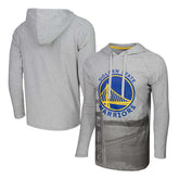 NBA - Golden State Warriors Stadium Essentials Atrium Raglan Long Sleeve Hoodie T-Shirt - Heather Gray