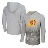 NBA - Phoenix Suns Stadium Essentials Atrium Raglan Long Sleeve Hoodie T-Shirt - Heather Gray