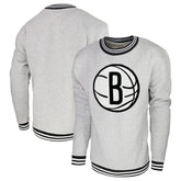 NBA - Brooklyn Nets Stadium Essentials Club Level Pullover Sweatshirt - Heather Gray