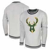 NBA - Milwaukee Bucks Stadium Essentials Club Level Pullover Sweatshirt - Heather Gray
