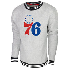 NBA - Philadelphia 76ers Stadium Essentials Club Level Pullover Sweatshirt - Heather Gray