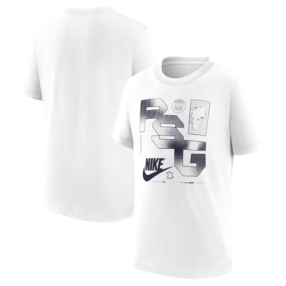 Nike Paris Saint-Germain Youth Futura T-Shirts - White