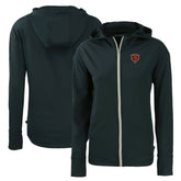 Chicago Bears Cutter & Buck Women's Throwback Daybreak Eco Recycled Half-Zip Hoodie Navy - NFL