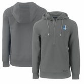 Detroit Lions Cutter & Buck Throwback Roam Eco Half-Zip Recycled Pullover Hoodie Gray - NFL