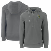 Green Bay Packers Cutter & Buck Throwback Roam Eco Half-Zip Recycled Pullover Hoodie Gray - NFL