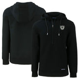 Las Vegas Raiders Cutter & Buck Throwback Roam Eco Half-Zip Recycled Pullover Hoodie Black - NFL