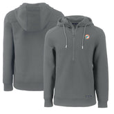 Miami Dolphins Cutter & Buck Throwback Roam Eco Half-Zip Recycled Pullover Hoodie Gray - NFL
