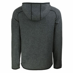 Detroit Lions Cutter & Buck Throwback Mainsail Sweater-Knit Full-Zip Hoodie Heather Charcoal - NFL