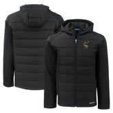 Pittsburgh Steelers Cutter & Buck Throwback Evoke Hybrid Eco Softshell Recycled Full-Zip Hoodie Jacket Black - NFL