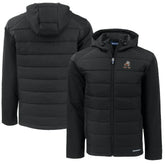 Cleveland Browns Cutter & Buck Throwback Big & Tall Evoke Hybrid Eco Softshell Recycled Full-Zip Jacket Black - NFL