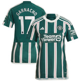 Adidas Alejandro Garnacho Manchester United Women's 2023/24 Away Replica Player Jerseys – Green