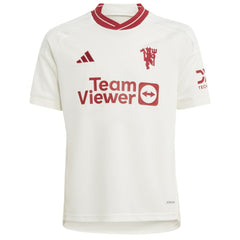 Adidas Alejandro Garnacho Manchester United Youth 2023/24 Third Replica Player Jerseys – White