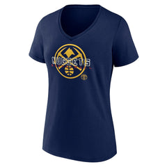 NBA - Denver Nuggets Women's Stellar Personalized Name & Number V-Neck T-Shirt - Navy