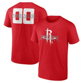 NBA - Houston Rockets Stellar Personalized Name & Number T-Shirt - Red