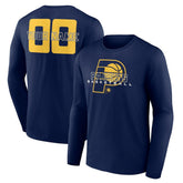 NBA - Indiana Pacers Stellar Personalized Name & Number Long Sleeve T-Shirt - Navy