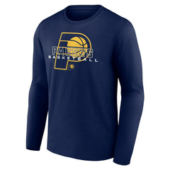 NBA - Indiana Pacers Stellar Personalized Name & Number Long Sleeve T-Shirt - Navy