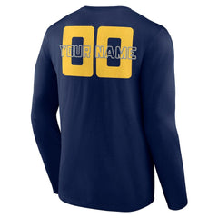 NBA - Indiana Pacers Stellar Personalized Name & Number Long Sleeve T-Shirt - Navy