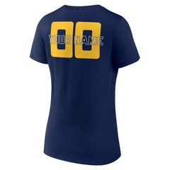 NBA - Indiana Pacers Women's Stellar Personalized Name & Number V-Neck T-Shirt - Navy