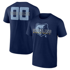 NBA - Memphis Grizzlies Stellar Personalized Name & Number T-Shirt - Navy