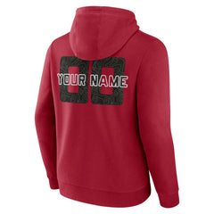 NBA - Miami Heat Stellar Personalized Name & Number Pullover Hoodie - Red