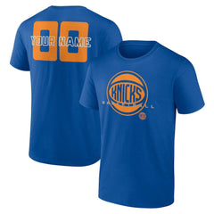 NBA - New York Knicks Stellar Personalized Name & Number T-Shirt - Blue