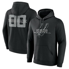 NBA - San Antonio Spurs Stellar Personalized Name & Number Pullover Hoodie - Black