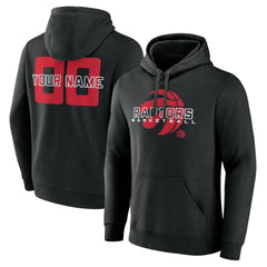 NBA - Toronto Raptors Stellar Personalized Name & Number Pullover Hoodie - Black