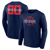 NBA - Washington Wizards Stellar Personalized Name & Number Long Sleeve T-Shirt - Navy