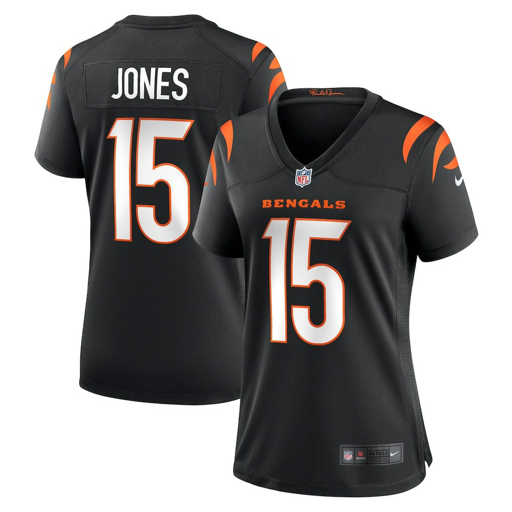 Charlie Jones Cincinnati Bengals Women's Team Game Jersey Black - Nike