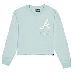 Atlanta Braves New Era Women's Breeze Logo Select Cropped Long Sleeve T-Shirt Near Me