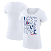 Chicago Cubs G-III 4Her by Carl Banks Women's Super-Slim Fit Lightweight Love Graphic Team T-Shirt Sale