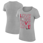 Cincinnati Reds G-III 4Her by Carl Banks Women's Super-Slim Fit Lightweight Love Graphic Team T-Shirt Online