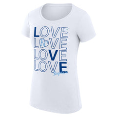 Kansas City Royals G-III 4Her by Carl Banks Women's Super-Slim Fit Lightweight Love Graphic Team T-Shirt Clearance
