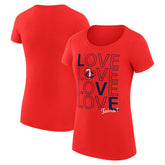 Minnesota Twins G-III 4Her by Carl Banks Women's Super-Slim Fit Lightweight Love Graphic Team T-Shirt Clearance