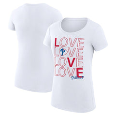 Philadelphia Phillies G-III 4Her by Carl Banks Women's Super-Slim Fit Lightweight Love Graphic Team T-Shirt Near Me