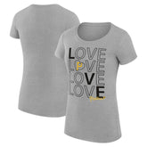 Pittsburgh Pirates G-III 4Her by Carl Banks Women's Super-Slim Fit Lightweight Love Graphic Team T-Shirt Clearance