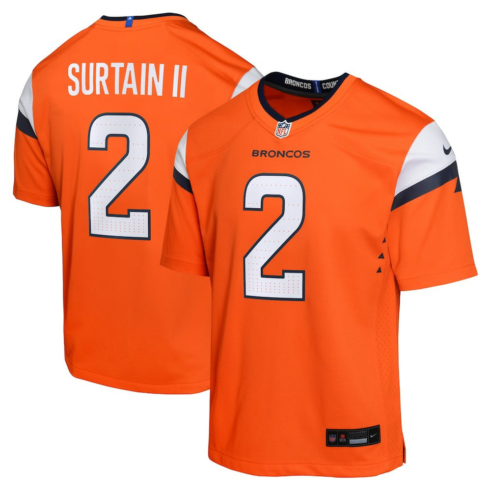 Patrick Surtain II Denver Broncos Youth Game Jersey Orange - Nike