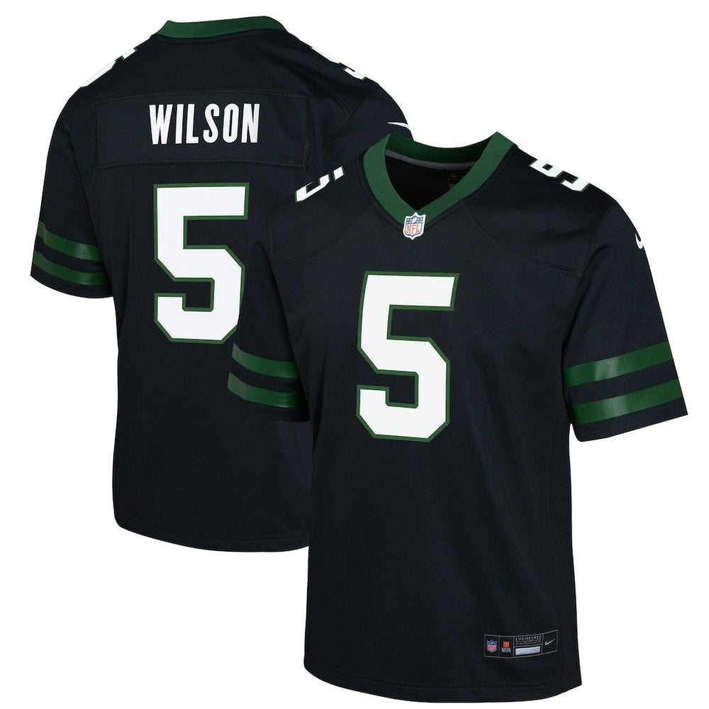 Garrett Wilson New York Jets Youth Game Jersey Black - Nike