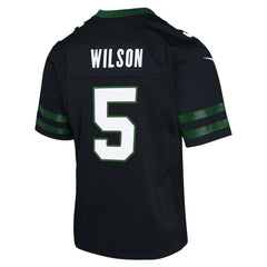 Garrett Wilson New York Jets Youth Game Jersey Black - Nike