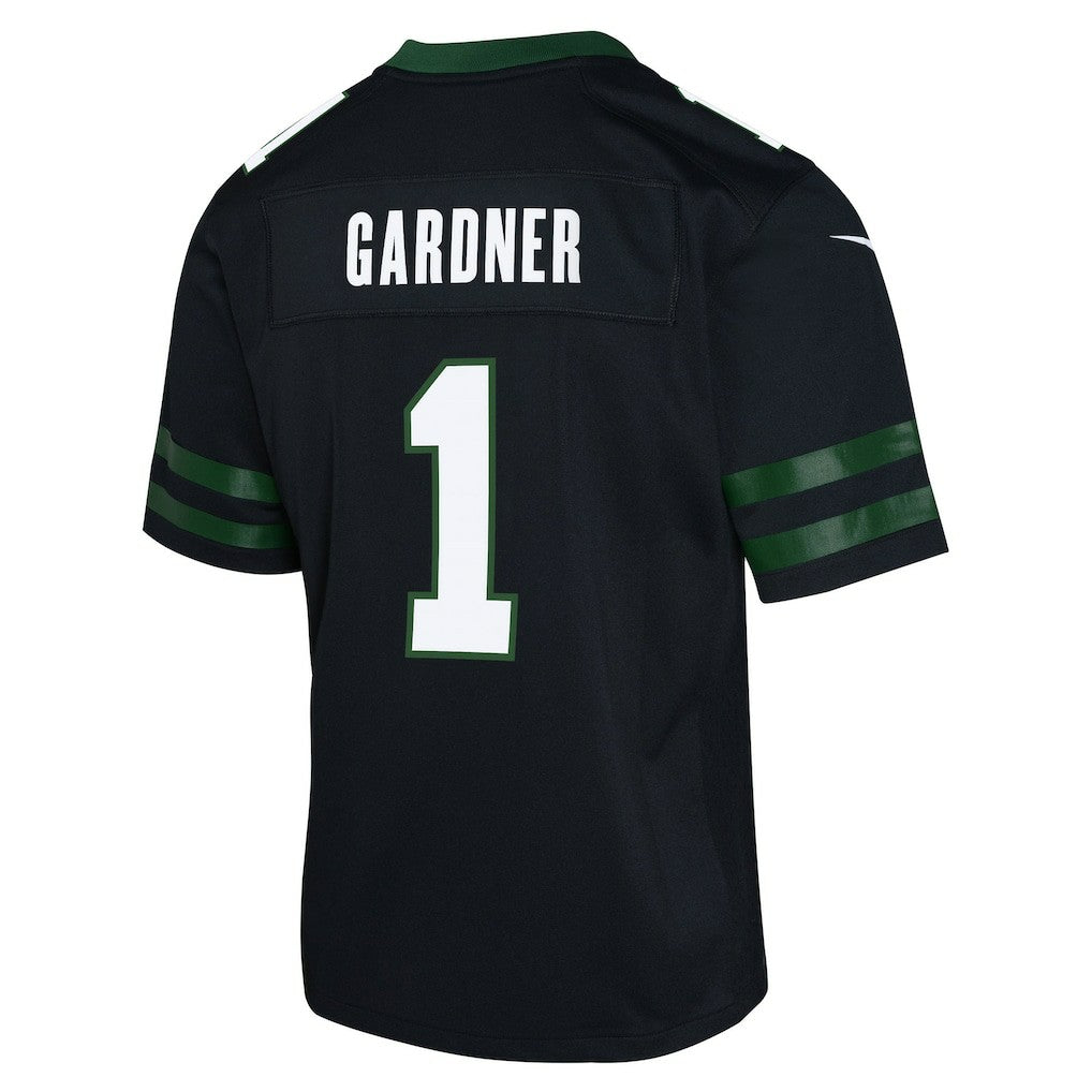 Ahmad Sauce Gardner New York Jets Youth Game Jersey - Black | NFL Jerseys