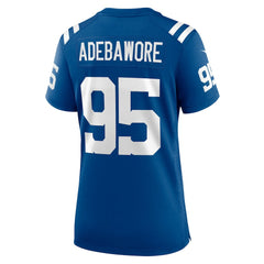 Adetomiwa Adebawore Indianapolis Colts Women's Team Game Jersey Royal - Nike