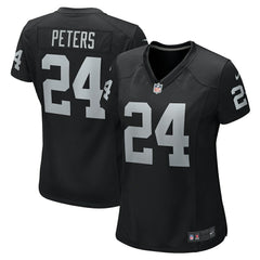 Marcus Peters Las Vegas Raiders Women's Team Game Jersey Black - Nike