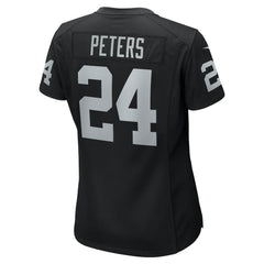 Marcus Peters Las Vegas Raiders Women's Team Game Jersey Black - Nike