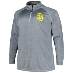 San Diego Padres Profile Big & Tall Raglan Quarter-Zip Top On Sale