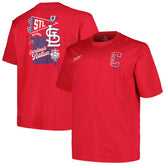 St. Louis Cardinals Profile Big & Tall Split Zone T-Shirt Clearance